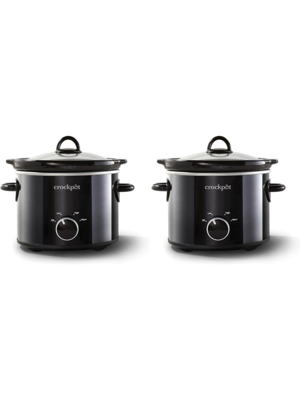 2-Quart Manual Slow Cooker for Small Meals, Dips & Sides - Removable Stoneware